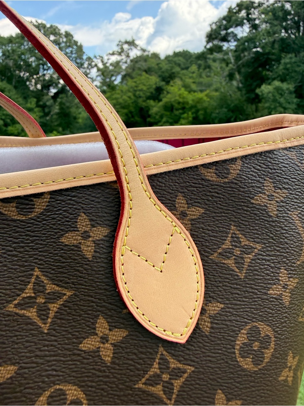 Brown Monogram Canvas Tote Bag - Picture 12 of 15
